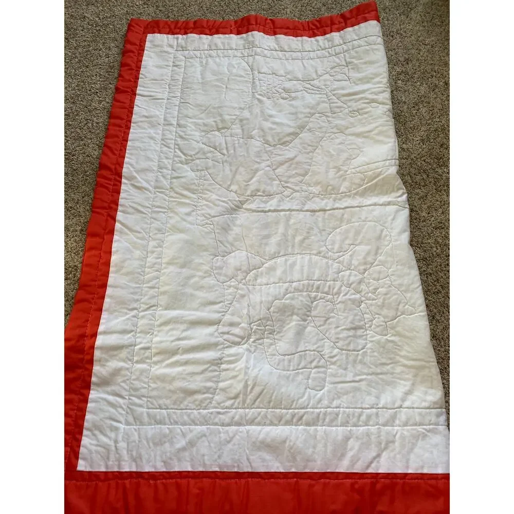Vintage Disney Winnie the Pooh Quilt Baby Blanket 100 acre woods Tigger Piglet